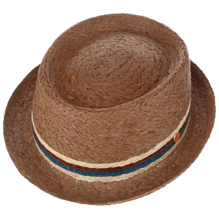 Men Gareth Pork Pie Straw Hat Brown Mayser Pork Pie Hats Men Gareth Pork Pie Straw Hat Brown Mayser Pork Pie Hats
