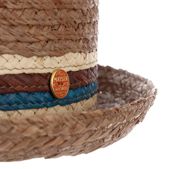 Men Gareth Pork Pie Straw Hat Brown Mayser Pork Pie Hats Men Gareth Pork Pie Straw Hat Brown Mayser Pork Pie Hats