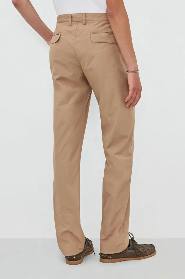Men IONIO2 8211 Cotton Trousers 8211 Avana Massimo Alba Trousers and Shorts