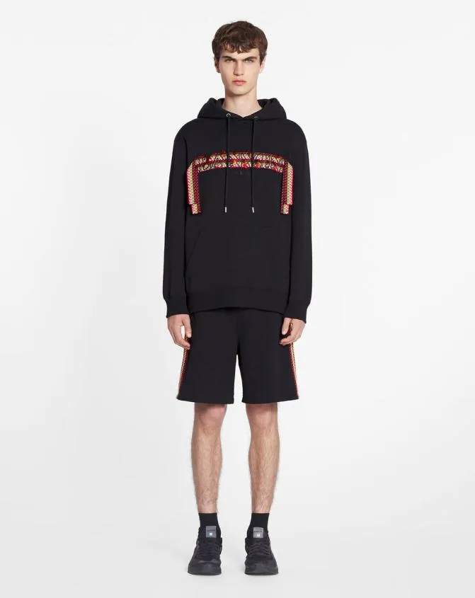 Men Knitwear and Sweatshirts Lanvin Oversized Hoodie Curblace Black Men Knitwear and Sweatshirts Lanvin Oversized Hoodie Curblace Black