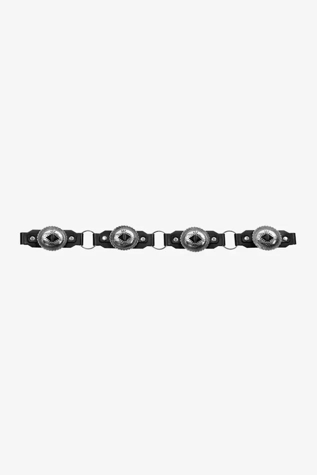Men Leather Concho Belt OTHER BELTS