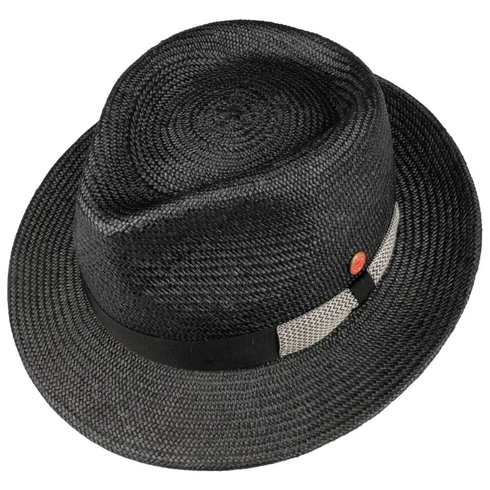 Men Maleo Panama Hat Black Mayser Trilby Hats Men Maleo Panama Hat Black Mayser Trilby Hats