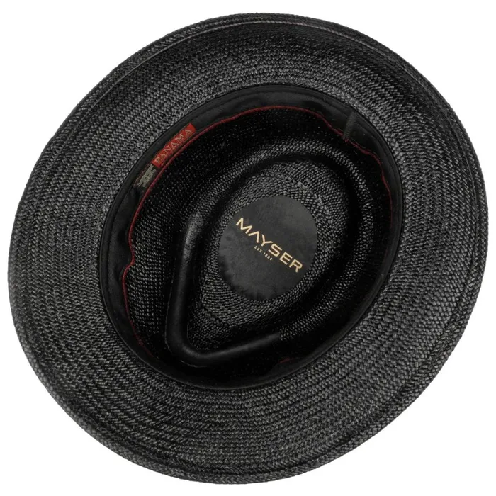 Men Maleo Panama Hat Black Mayser Trilby Hats Men Maleo Panama Hat Black Mayser Trilby Hats