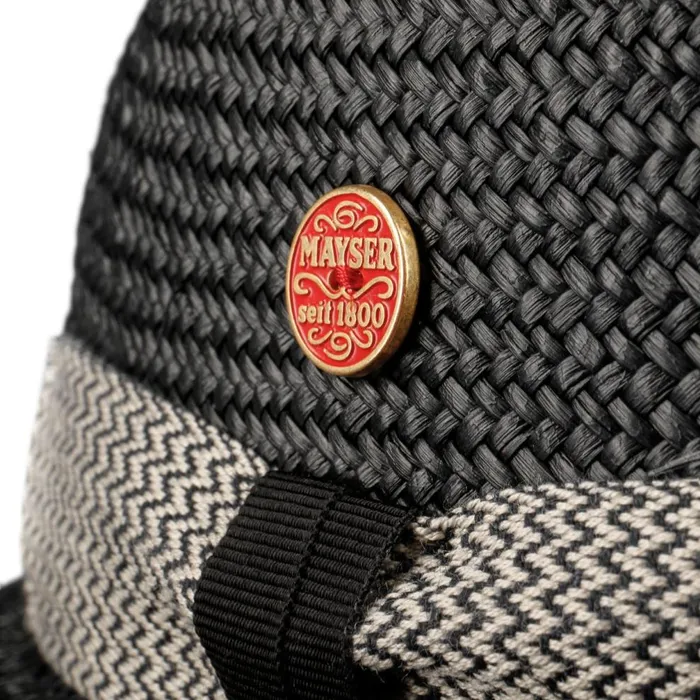 Men Maleo Panama Hat Black Mayser Trilby Hats Men Maleo Panama Hat Black Mayser Trilby Hats