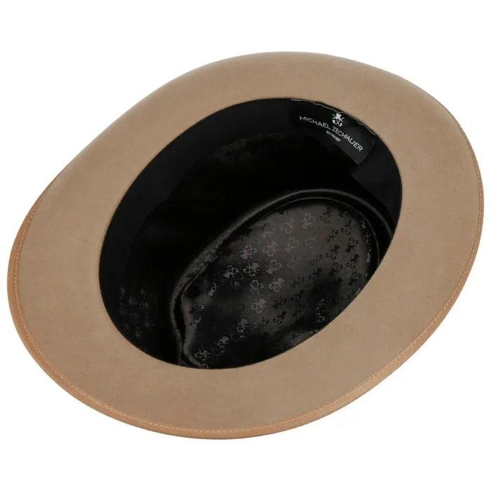Men Marcelo Stripes Wool Hat Zechbauer Beige Mayser Trilby Hats Men Marcelo Stripes Wool Hat Zechbauer Beige Mayser Trilby Hats