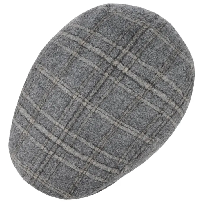 Men Merlino Casual Flat Cap With Ear Flaps Grayblue Mayser Flat Caps