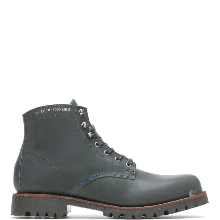 Men Metallica Scholars Collection 1000 Mile PlainToe Rugged Boot Black Wolverine Boots Men Metallica Scholars Collection 1000 Mile PlainToe Rugged Boot Black Wolverine Boots
