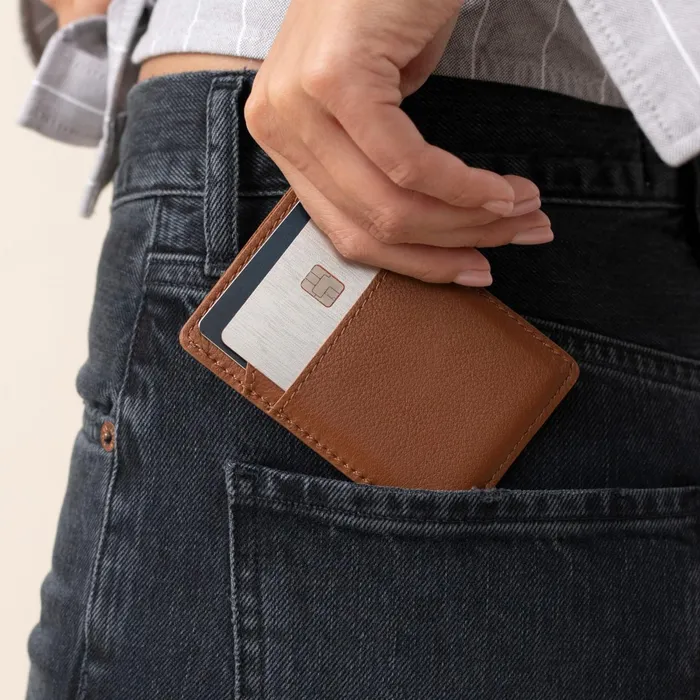 Men Nico Card Case Wallet Caramel Nisolo Bags and Wallets