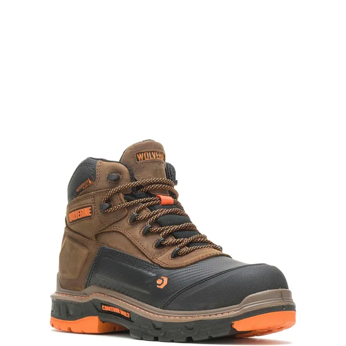 Men Overpass CarbonMAX 6034Boot Brown Wolverine Safety Toe