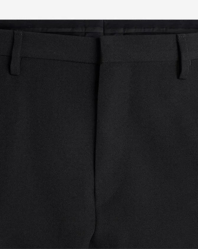 Men Pants and Shorts Lanvin Cigarette Trousers With Satin Side Bands Black