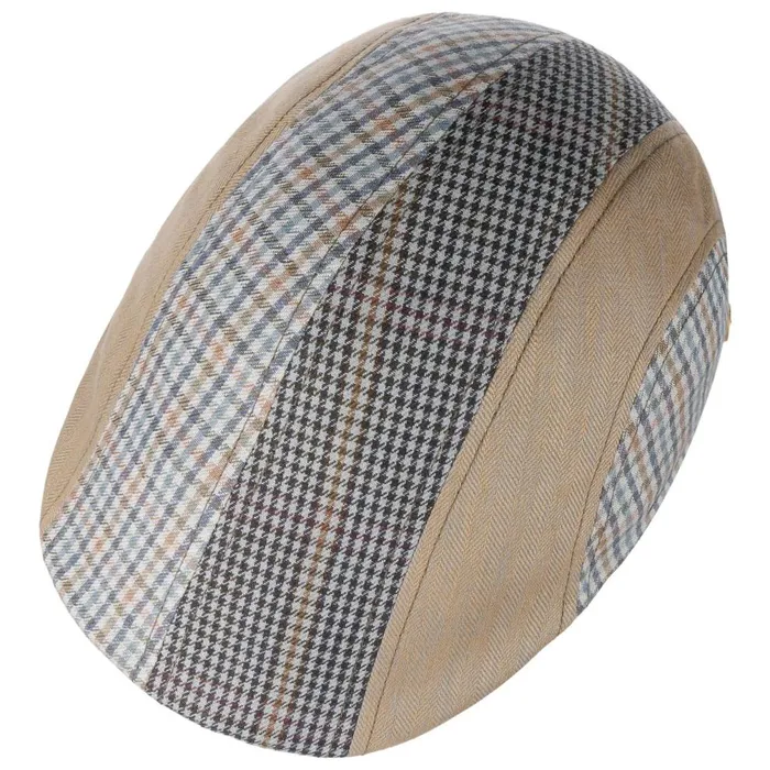 Men Pitt Patchwork Flatcap Beige Mayser Flat Caps Men Pitt Patchwork Flatcap Beige Mayser Flat Caps