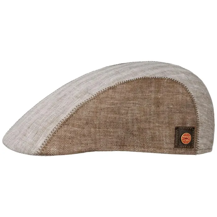 Men Prince Twotone Linen Flat Cap Blue Mayser Flat Caps Men Prince Twotone Linen Flat Cap Blue Mayser Flat Caps