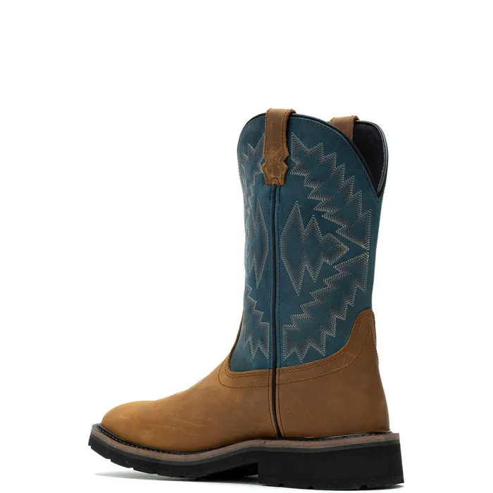 Men Rancher Arrow SteelToe Wellington Work Boot Blue Wolverine Safety Toe