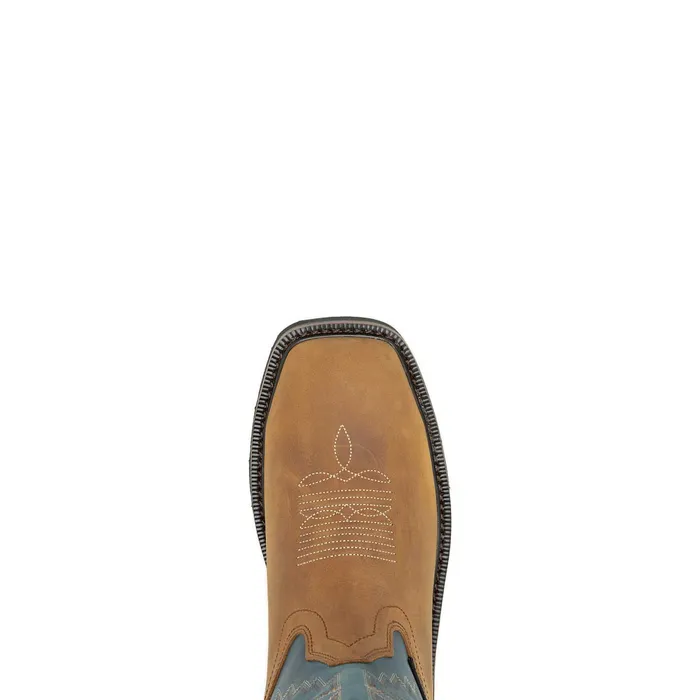 Men Rancher Arrow SteelToe Wellington Work Boot Blue Wolverine Safety Toe