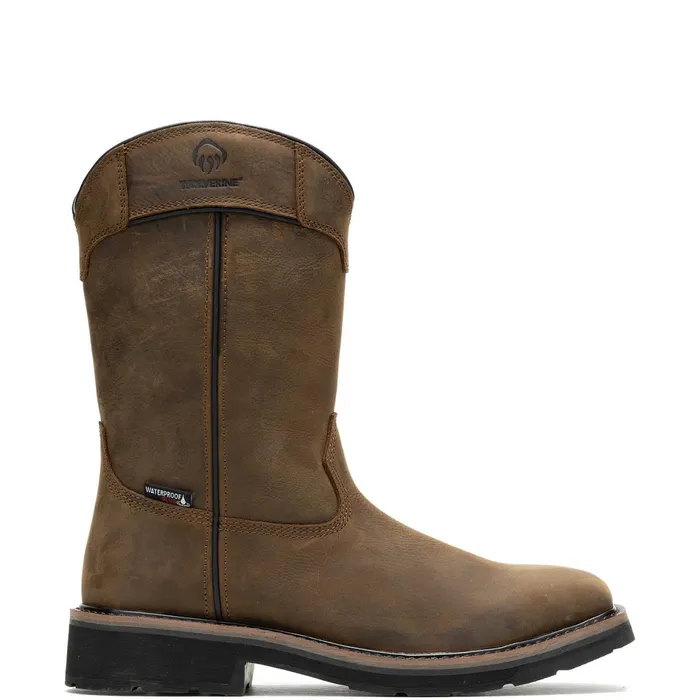 Men Rancher PullTab Waterproof SteelToe Wellington Work Boot Dark Coffee Wolverine Safety Toe Men Rancher PullTab Waterproof SteelToe Wellington Work Boot Dark Coffee Wolverine Safety Toe