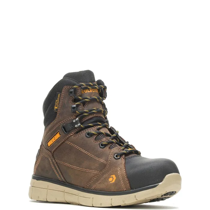 Men Rigger EPX CarbonMAX Safety Toe 6034Boot Summer Brown Wolverine Safety Toe