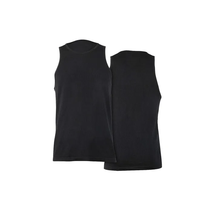 Men Seamless Rib Tank Black Wolverine TShirts