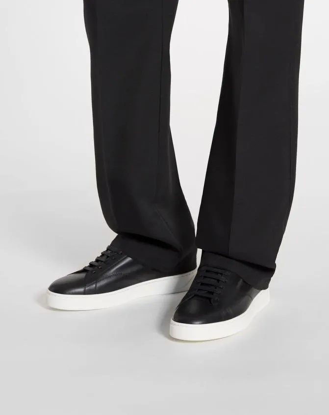 Men Sneakers Lanvin Ddb0 Leather Sneakers Blackwhite Men Sneakers Lanvin Ddb0 Leather Sneakers Blackwhite