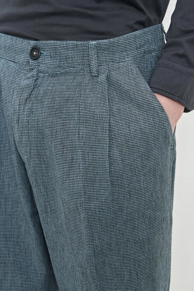 Men STAN 8211 Cotton Linen Trousers 8211 Avio Massimo Alba Trousers and Shorts Men STAN 8211 Cotton Linen Trousers 8211 Avio Massimo Alba Trousers and Shorts