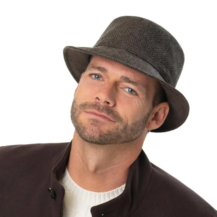 Men Stuart Classic Wool Sympatex Hat Brown Mayser Traveler Hats Men Stuart Classic Wool Sympatex Hat Brown Mayser Traveler Hats