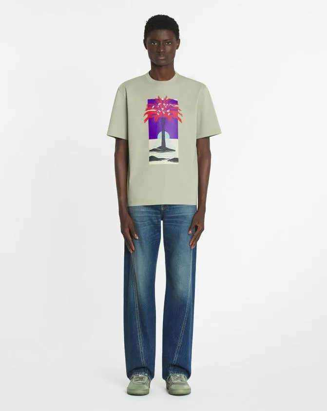 Men Tshirts and Polos Lanvin Printed TShirt Lin Men Tshirts and Polos Lanvin Printed TShirt Lin