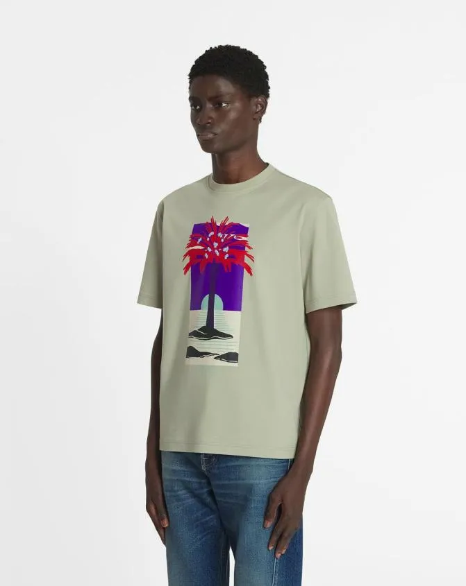 Men Tshirts and Polos Lanvin Printed TShirt Lin Men Tshirts and Polos Lanvin Printed TShirt Lin