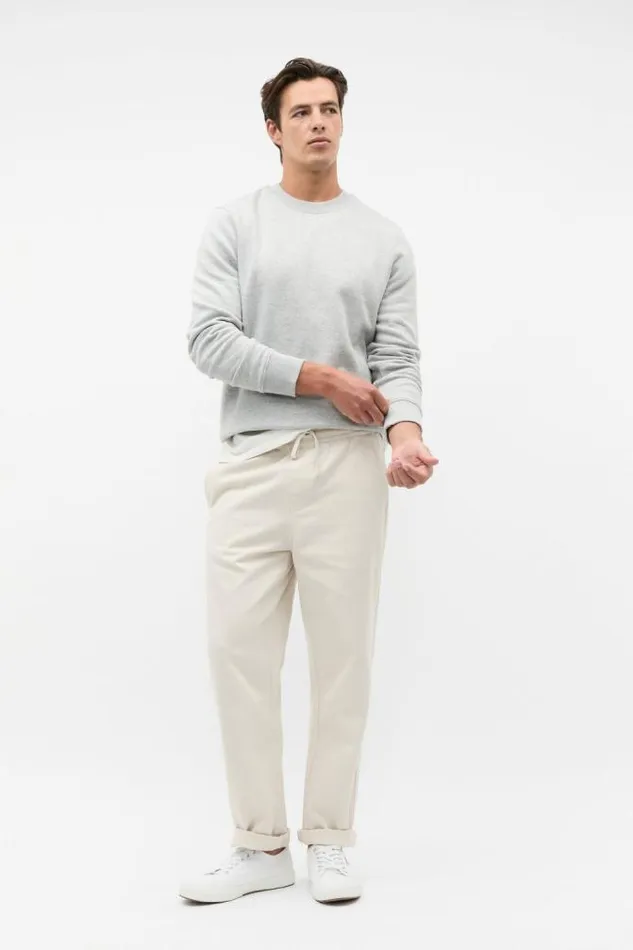 Men TShirts and Sweaters Seed Heritage Crew Sweatshirt Silver Marle