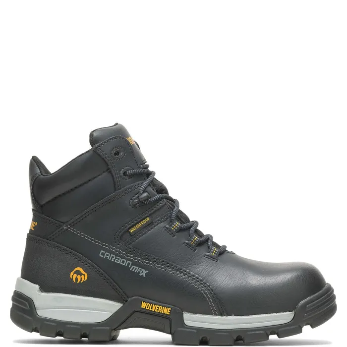 Men Tarmac Waterproof Reflective CompositeToe 6034Work Boot Black Wolverine Safety Toe Men Tarmac Waterproof Reflective CompositeToe 6034Work Boot Black Wolverine Safety Toe