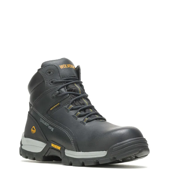 Men Tarmac Waterproof Reflective CompositeToe 6034Work Boot Black Wolverine Safety Toe