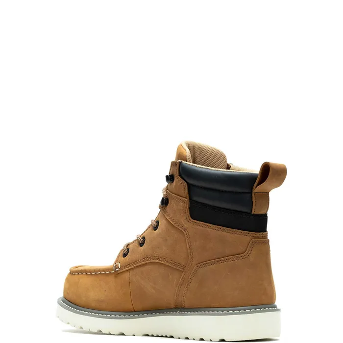 Men Trade Wedge 6034MocToe Work Boot Wheat Wolverine Soft Toe