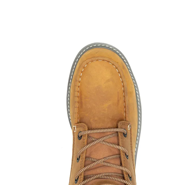 Men Trade Wedge 6034MocToe Work Boot Wheat Wolverine Soft Toe