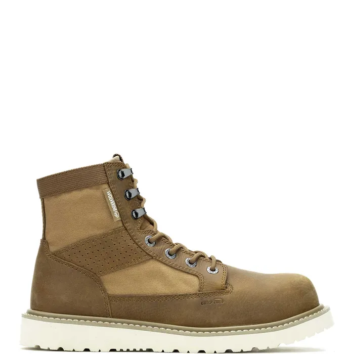 Men Trade Wedge Unlined Canvas 6034CompositeToe Work Boot Coyote Wolverine Safety Toe Men Trade Wedge Unlined Canvas 6034CompositeToe Work Boot Coyote Wolverine Safety Toe