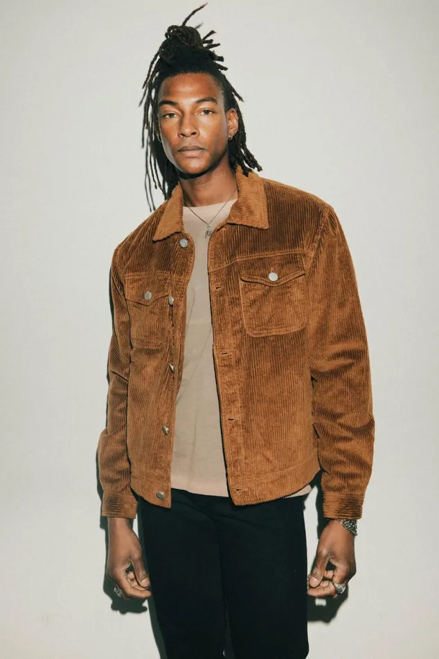 Men Vedder Cord Jacket Tan OTHER JACKETS and COATS