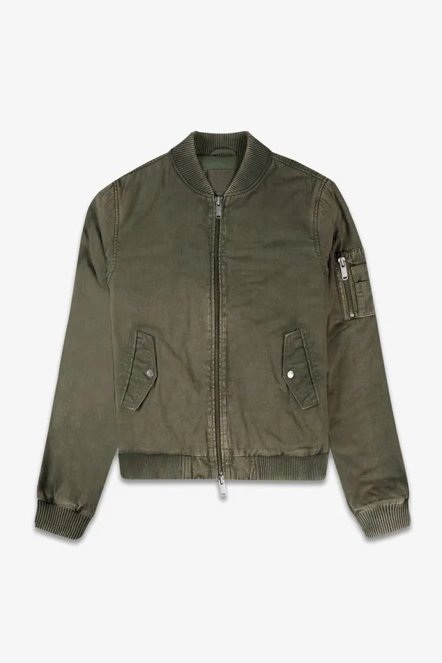 Men Vintage Bomber Jacket Military Green OTHER JACKETS and COATS