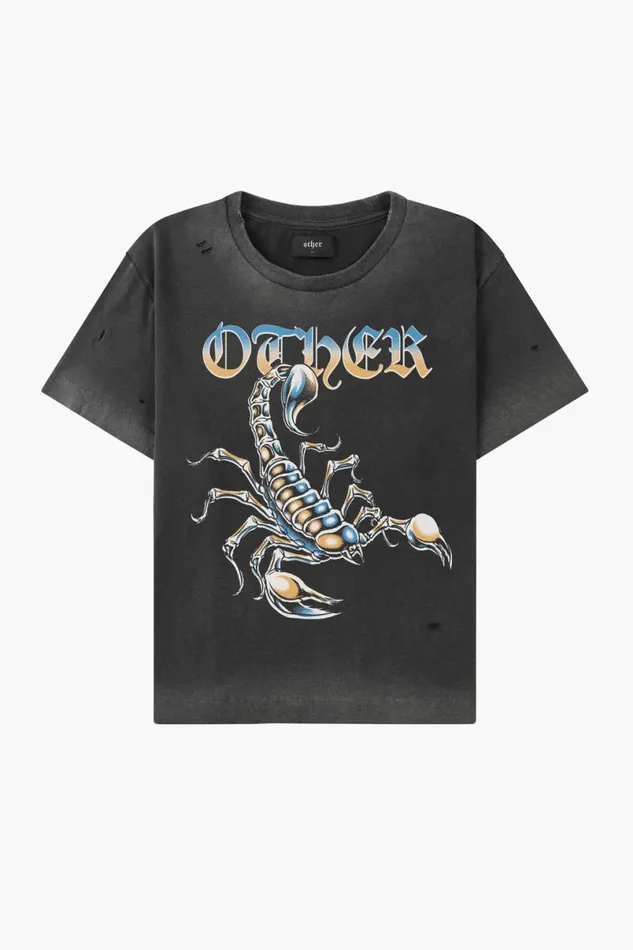 MenWomen Chrome Scorpion Vintage Tee Heavy Relic Black OTHER TEES