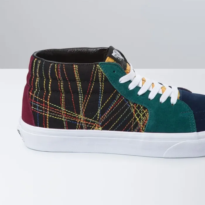 MenWomen Classics Shoes Vans Frenzy Sk8Mid Dark Rainbow MenWomen Classics Shoes Vans Frenzy Sk8Mid Dark Rainbow