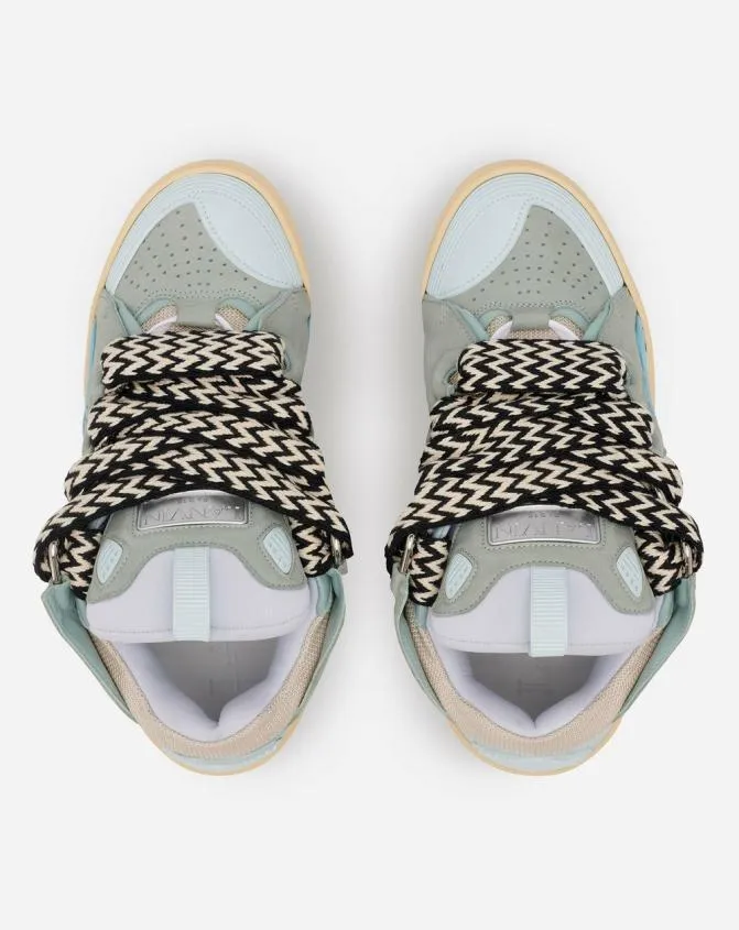 MenWomen Curb Lanvin Leather Curb Sneakers Pale Blue MenWomen Curb Lanvin Leather Curb Sneakers Pale Blue