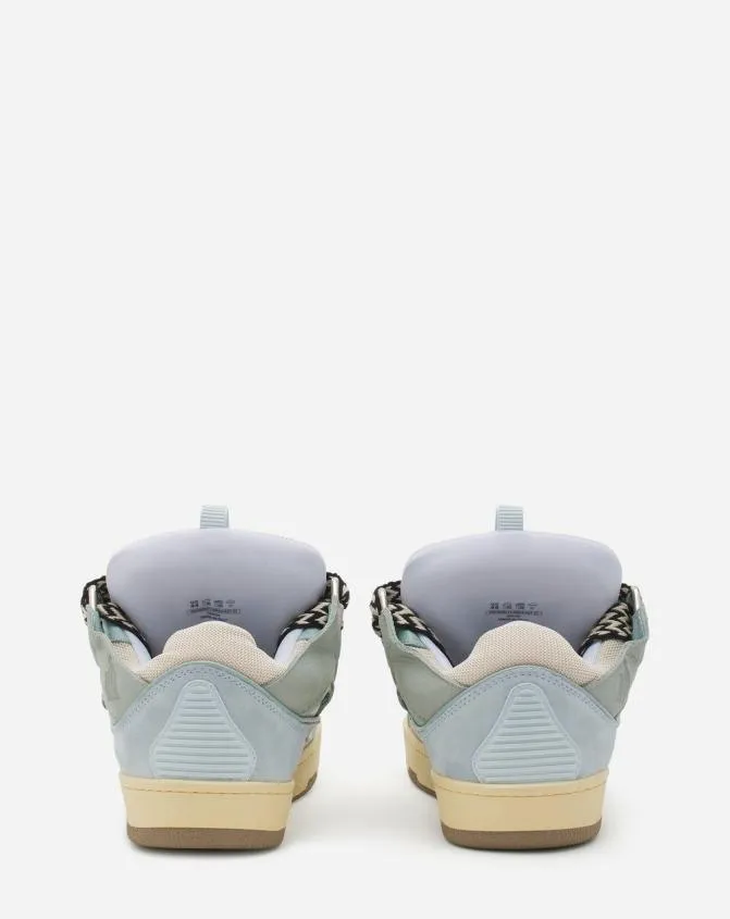 MenWomen Curb Lanvin Leather Curb Sneakers Pale Blue MenWomen Curb Lanvin Leather Curb Sneakers Pale Blue
