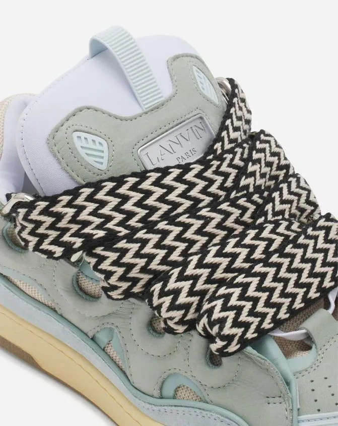 MenWomen Curb Lanvin Leather Curb Sneakers Pale Blue MenWomen Curb Lanvin Leather Curb Sneakers Pale Blue