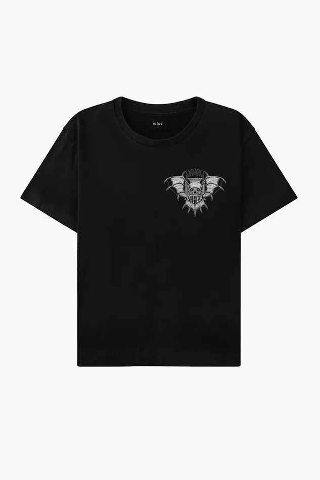 MenWomen Death Skull Mono Vintage Tee OTHER TEES