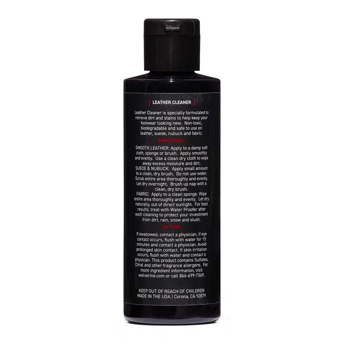 MenWomen Leather Cleaner No Color Wolverine Shoe Care and Laces