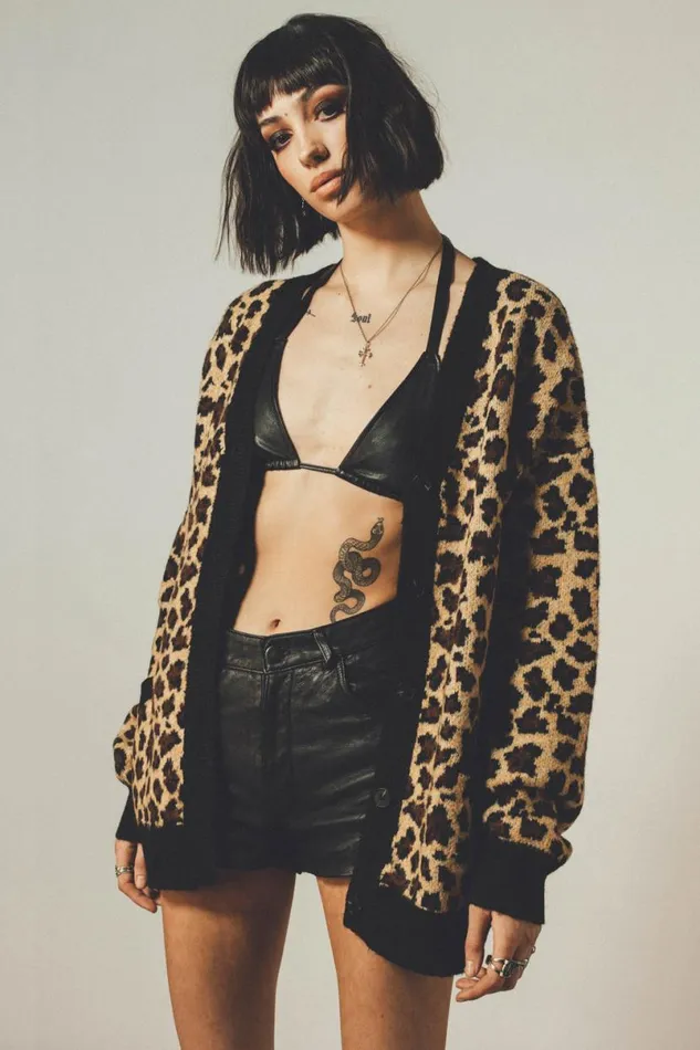 MenWomen Leopard Cardigan Blonde OTHER KNITWEAR MenWomen Leopard Cardigan Blonde OTHER KNITWEAR
