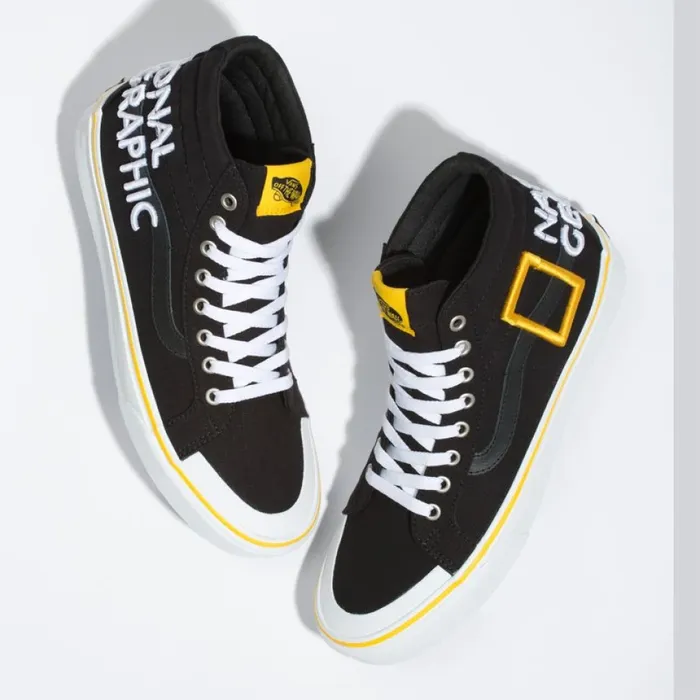 MenWomen National Geographic Sk8Hi Reissue 138 Logo Classics Shoes Vans