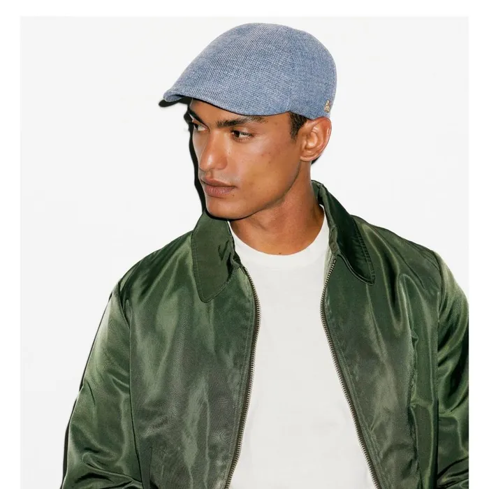MenWomen Paquito Cotton Flat Cap Zechbauer Blue Mayser Flat Caps MenWomen Paquito Cotton Flat Cap Zechbauer Blue Mayser Flat Caps