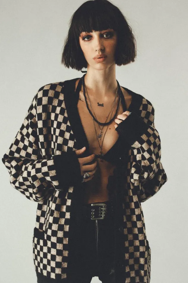 MenWomen Race Flag Cardigan OTHER KNITWEAR