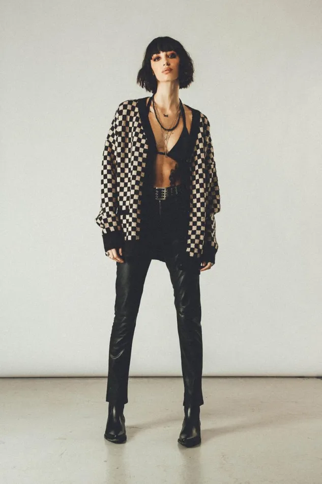 MenWomen Race Flag Cardigan OTHER KNITWEAR