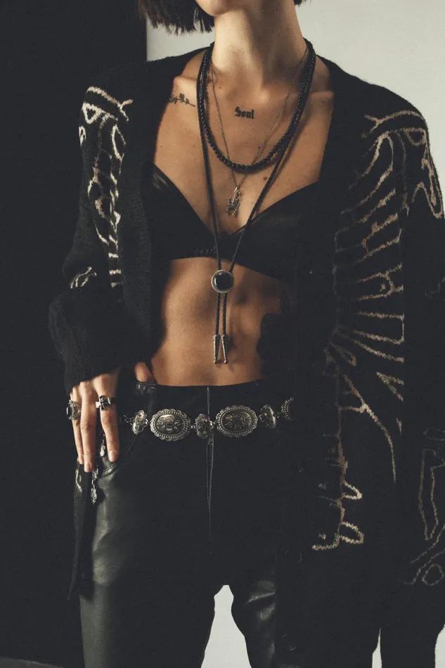 MenWomen Reverse Skeleton Cardigan OTHER KNITWEAR