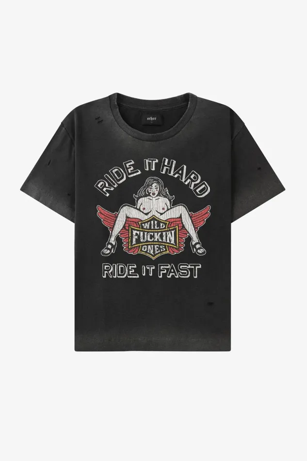 MenWomen Ride It Hard Vintage Tee OTHER TEES