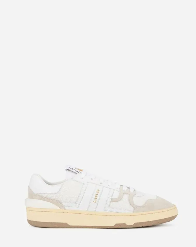 MenWomen Sneakers Lanvin Clay Mesh Sneakers White