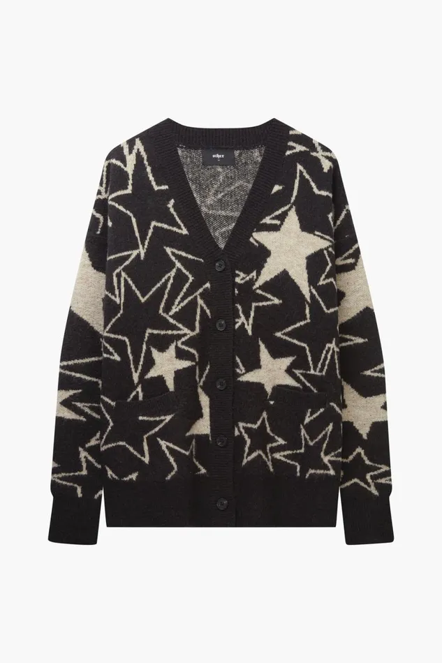 MenWomen The Graffiti Star Cardigan Black OTHER KNITWEAR